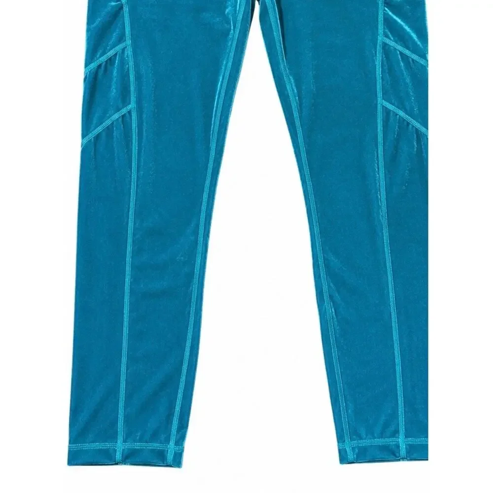 Lilly Pulitzer Luxletic Weekender High Rise Velour Leggings M - Picture 4 of 10